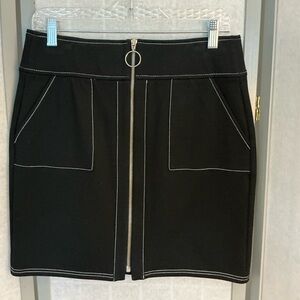 INC International Concepts Black Mini Pencil Skirt